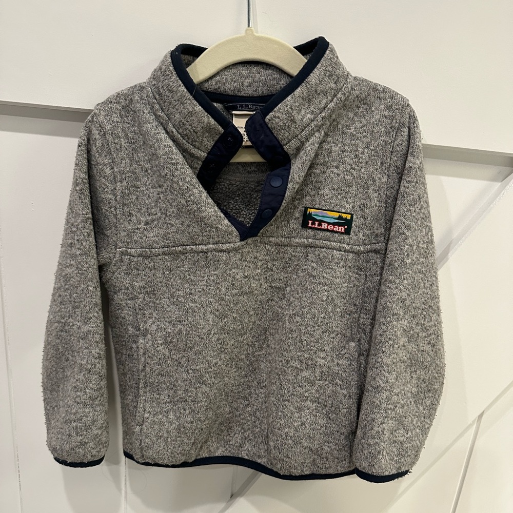 Kids' L.L.Bean Sweater Fleece, Pullover Size 4T